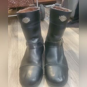 Harley-Davidson Black Leather Boots